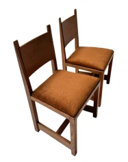 Two Art Deco Modernist Side Chairs by Hendrik Wouda for Pander, 1924